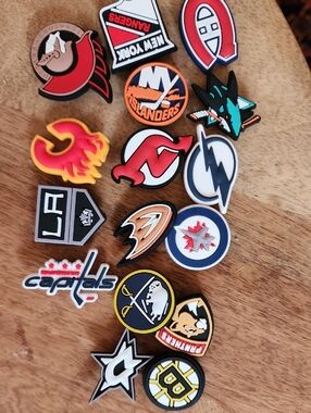 NHL Team Logo Shoe Charms - Assorted Colors